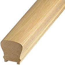 Colonial Elegance Traditional 2 3 8 X 2 1 4 X 8 Oak Stair Handrail With Fillet At Menards Stair Handrail Oak Stairs Handrail