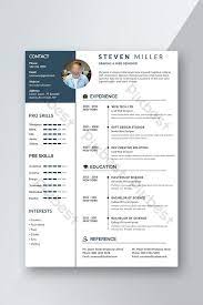 Professional Cv Resume Template Word Doc Free Download Pikbest