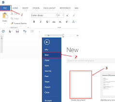 Microsoft Word Cara Membuat File Baru Menyimpan Dan Membuka File