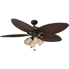 For this reason, some outdoor ceiling fan reviews should be put in order. Honeywell Palm Island 52 In Oil Rubbed Bronze Indoor Outdoor Ceiling Fan With Light 5 Blade In The Ceiling Fans Department At Lowes Com