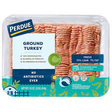 Perdue Fresh Ground Turkey 93 Lean 1 Lb 10275 Perdue