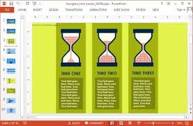 animated hour glass time tracker powerpoint template