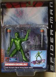 Spiderman and green goblin battle over a mystery toy gift! Spider Man The Movie Action Figure 2002 Toy Biz Series 2 Comic Books