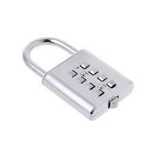 · hold down the shackle and set your . 4digit Push Button Combination Padlock Number Luggage Travel Code Lock Silver Ty Luggage Travel Accessories Home Garden Research Unir Net