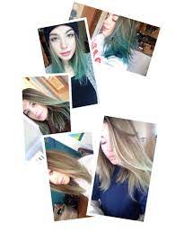 Quick Tip For How To Fade Out Hair Dye Without Bleach I Had Manic Panic Mixes Of Atomic Turquois Beautiful Haircuts Head And Shoulders Shampoo Bleached Hair