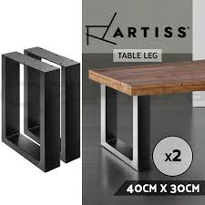 Finish as desired (natural oil finish shown). Artiss 2x Coffee Dining Table Legs Steel Industrial Vintage Bench Metal Box 40cm Ebay