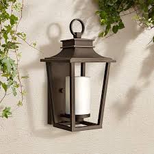 Vaxcel melbourne t0165 outdoor post light. Hinkley Sullivan 9 W Oil Rubbed Bronze Outdoor Wall Light 7v300 Lamps Plus