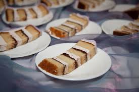 Ruffled wedding cake with ombre filling by above and beyond cupcakes shot by beth & ty in love via style me pretty. Amy And Lisa S Wedding Cake Celebration Generation