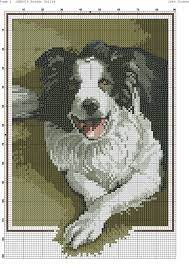 Border Collie 2 Cross Stitch Charts Cross Stitch Dog Pattern