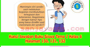 Jawaban buku paket jelas 8 b indonesia hal 130 kegiatan 5 1. Kunci Jawaban Tema 7 Kelas 6 Halaman 130 131 132 Buku Berkelas Kepemimpinan