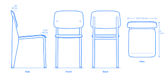 standard dining room chair dimensions