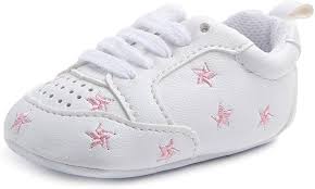 Anrenity Baby Sneakers for Girls Boys Lace up Moccasins Infant Soft Sole  First Walking Crib Shoes XXX-001PKS Pink Star 12-18 Months : Amazon.in:  Shoes & Handbags