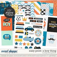 Easy Print A Boy Thing By Blagovesta Gosheva Simple Prints Scrapbook Designs Pocket Scrapbooking