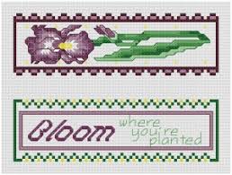 Printable Iris Bookmark Pattern