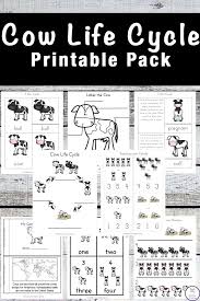 Cow Life Cycle Printable Pack Life Cycles Life Cycles Kindergarten Life Cycles Preschool