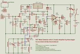 Then the radio is tuned so that there is no sound from the. Gold Metal Detector Circuit Diagram Metal Detector Gold Detector Electronic Circuit Projects