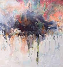 Yule/winter solstice art & aesthetics. Winter Solstice Forest In Snow Painting By Seraphina Moody Saatchi Art