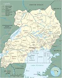 What are the geographical coordinates of uganda? Map Of Uganda Campala Travel Africa