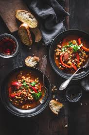 Soulfood Deftiger Bohneneintopf Mit Paprika Und Chorizo Tinastausendschon Rezept Bohneneintopf Eintopf Chorizo