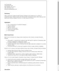 professional asset protection manager