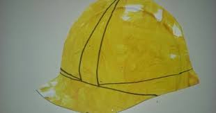 Yellow Construction Hard Hat Community Helper Toddler Art Projects Toddler Art Construction Hard Hats