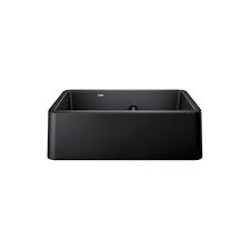 The blanco ikon is the first apron front sink made of natural granite composite silgranit material. Blanco Ikon Double Bowl Farmhouse Sink 33 In Anthracite 402331 Rona