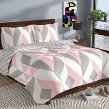 Hashtag Home Grit Reversible Geometric Cotton 3 Piece Comforter Set Wayfair In 2020 Comforter Sets Pink Comforter Pink Comforter Sets