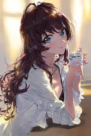 If you know any give me the picture and please tell me from which anime she is. Hd Wallpaper Anime Anime Girls Cup Blue Eyes Long Hair Wallpaper Flare