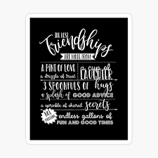 254 best images about bff on pinterest Freundschaftsrezept Was Einen Grossartigen Freund Zum Ausdrucken Bringt Geburtstagsgeschenk Fur Bff Perfekte Freundin Zutaten Weihnachten Beste Freundin Poster Von Theartyapples Redbubble