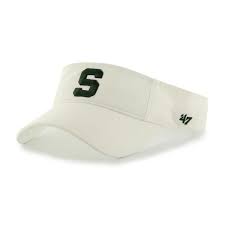 Michigan State Spartans 47 Brand White Clean Up Visor Adjustable Hat Michigan State Spartans 47 Brand Adjustable Hat