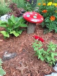 Decorative garden mushrooms are a great solution to this. Homemade Mushroom Garden Decorations Veggie Garden Design Garden Mushrooms Diy Garden Decor