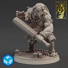 3d Printable Oni By Titan Forge Miniatures In 2020 Oni Demon Miniatures Oni