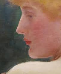 Frank Markham Skipworth Portrait of a Beautiful Woman oil Painting C.1900