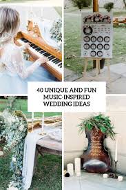 Skip the monogrammed picture frames and opt for favors that your guests will actually use. 40 Unique And Fun Music Inspired Wedding Ideas Weddingomania