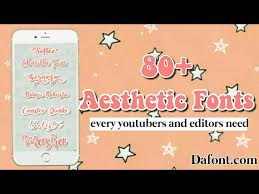 Convert any normal text into aesthetic text using our font changer. 80 Popular Aesthetic Fonts 2020 Dafont Com For Editing Editing Font Justpeachy Youtube