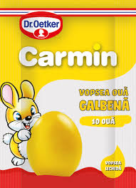 Apa, coloranti (dioxid de titan e171, oxizi de fier e172, tartrazina e102, eritrozina e 127, albastru brillant fcf e133. Dr Oetker Carmin Vopsea Lichida Galbena 10oua Carrefour Express Pronto
