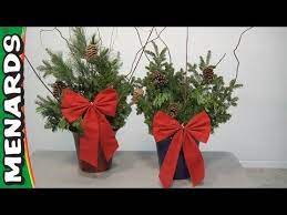 Making A Live Holiday Planter Youtube Christmas Porch Planters Outdoor Christmas Decorations Outdoor Christmas