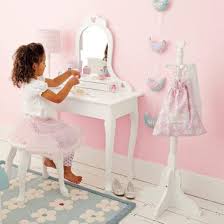 Sweetheart Dressing Table Stool Set Pink Hearts Girls Dressing Table Little Girls Dressing Table Girls Vanity Table