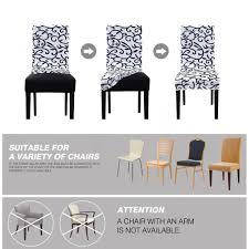 Shop dining chairs with arms at chairish, the design lover's marketplace for the best vintage and used furniture, decor and art. Dining Chair Covers Stretch Living Room Seat Cover Elastic Washable Slipcover Ebay