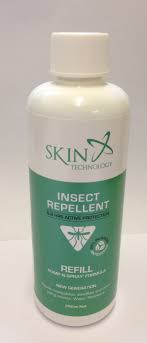 An insect repellent (also commonly called bug spray) is a substance applied to skin, clothing, or other surfaces which discourages insects (and arthropods in general) from landing or climbing on that surface. Skin Technology Picaridin Insect Repellent 1l Pump Refill