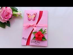 Glitter and gold general greeting birthday card. Beautiful Handmade Birthday Card Birthday Card Idea Youtube Handmade Birthday Cards Card Making Birthday Birthday Cards