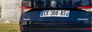 Sign destination metal insert license plate frame french horn musical instrument weatherproof car. Deciphering Number Plates France Skoda Storyboard