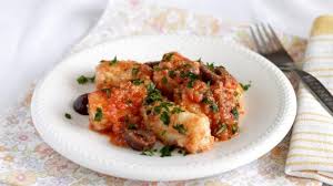 Che spettacolo questo sugo di baccalà!!!!! Baccala Al Sugo Di Pomodoro Con Olive Pane E Gianduia