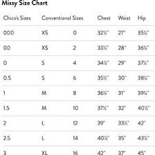 Chico S Size Chart