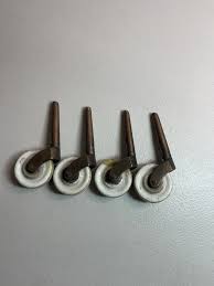 Vintage Casters For Furniture, Porcelain Wheel, Plate-Type - Paxton Hardware