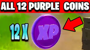There are currently around 50 active xp coins located around the map. All Purple Xp Coins Locations In Fortnite Season 2 Chapter 2 Youtube