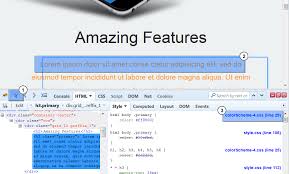 What style will be used when there is more than one style specified for an html element? Landing Page Wie Man Das Farbschema Andert Hilfe Von Templatemonster