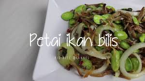 1 labu bawang besar di belah 4. Cara Masak Petai Ikan Bilis Youtube