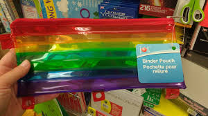 Dollar Tree Pencil Case Binder Pouch Rainbow Binder Pouch Pencil Case Dollar Tree