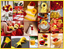 A Perfect Cardinal And Gold Wedding For When I Get Married Totally Saving This Yellow Wedding Theme Red Yellow Weddings Wedding Color Schemes Gold